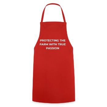 Culture de noix : Véritable passion - Tablier de cuisine - rouge - Devant - AI Model Male 185 dark (185cm)