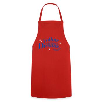 Suivez toujours votre cœur et vos rêves - Tablier de cuisine - rouge - Devant - AI Model Male 185 dark (185cm)
