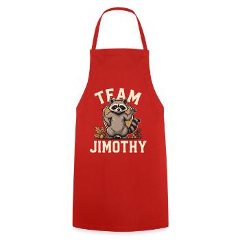 Team Jimothy Chemise drôle de raton laveur qui agite des déchets mignons - Tablier de cuisine - rouge - Devant - AI Model Male 185 dark (185cm)