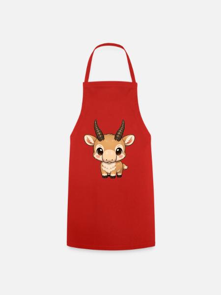 Saiga Antilope - Kochschürze - Rot