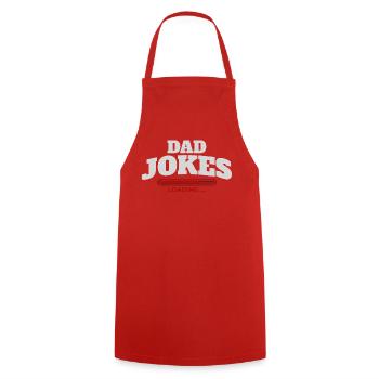 Baret de chargement DadJokes - Tablier de cuisine - rouge - Devant - AI Model Male 185 dark (185cm)
