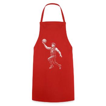 John Quincy Adams Basketball - Kochschürze - Rot - Vorne - AI Model Male 185 dark (185cm)