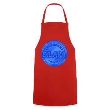 Daniel - Cooking Apron - red - Front - AI Model Male 185 dark (185cm)