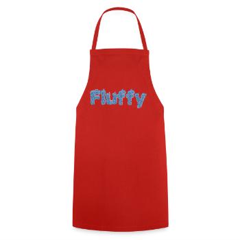 Fluffy - Cooking Apron - red - Front - AI Model Male 185 dark (185cm)
