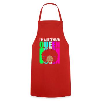 Zodiac sign Capricorn - Cooking Apron - red - Front - AI Model Male 185 dark (185cm)