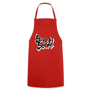 5hinobi 5quad logo - Cooking Apron - red - Front - AI Model Male 185 dark (185cm)