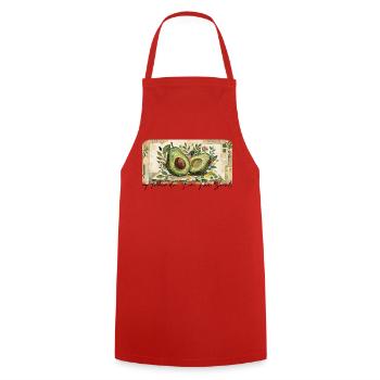 Avocado - Cooking Apron - red - Front - AI Model Male 185 dark (185cm)