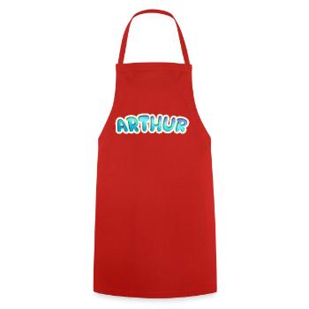 Occupation Arthur - Cooking Apron - red - Front - AI Model Male 185 dark (185cm)
