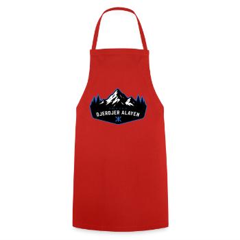 Djerdjer_Alayen_2 - Cooking Apron - red - Front - AI Model Male 185 dark (185cm)