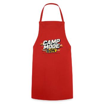 Camp Mode On - Cooking Apron - red - Front - AI Model Male 185 dark (185cm)