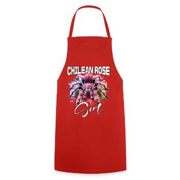 Fille Tarentule Chili - Tablier de cuisine - rouge - Devant - AI Model Male 185 dark (185cm)