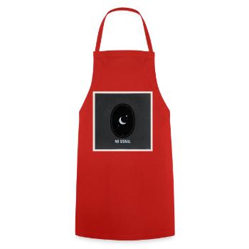 No Signal Dark Portal Streetwear - Cooking Apron - red - Front - AI Model Male 185 dark (185cm)