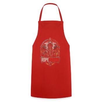 Industrial climbers at heights - Cooking Apron - red - Front - AI Model Male 185 dark (185cm)