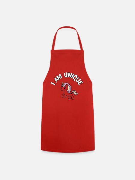 Ich bin einzigartig Einhorn - Kochschürze - Rot