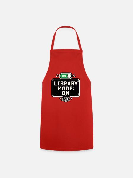 Bibliotheksmodus bei Funny Student - Kochschürze - Rot