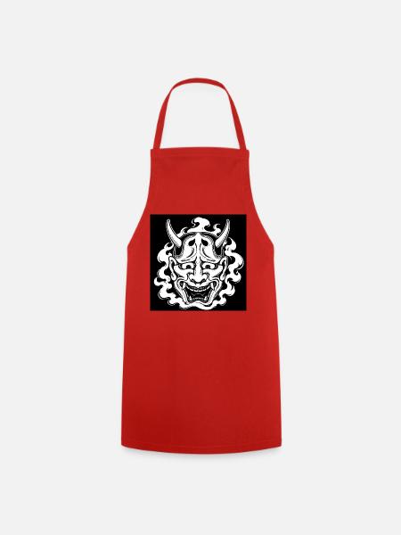Hannya Maske - Kochschürze - Rot