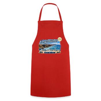 Fuerteventura - La Pared - Playa del Viejo Reyes - Kochschürze - Rot - Vorne - AI Model Male 185 dark (185cm)