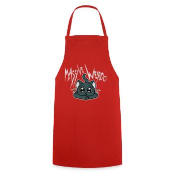 Massive weirdo Komischer Weirdo Katze Haustier Süß - Kochschürze - Rot - Vorne - AI Model Male 185 dark (185cm)