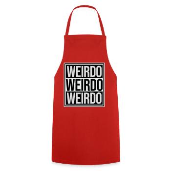 Weirdo Komischer Verrückter Lustiger Spruch Logo - Kochschürze - Rot - Vorne - AI Model Male 185 dark (185cm)