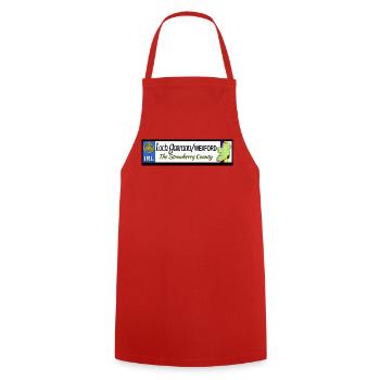 Wexford Strawberry County Heritage Banner - Kochschürze - Rot - Vorne - AI Model Male 185 dark (185cm)