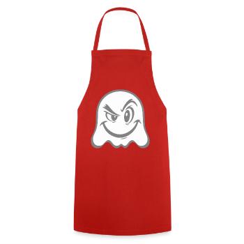 Ghost - Kochschürze - Rot - Vorne - AI Model Male 185 dark (185cm)