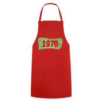 Kratzer 1978 - Kochschürze - Rot - Vorne - AI Model Male 185 dark (185cm)