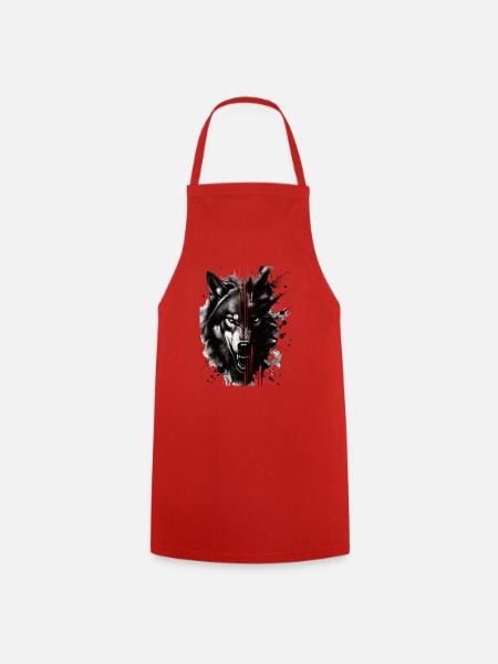 Wolf - Kochschürze - Rot