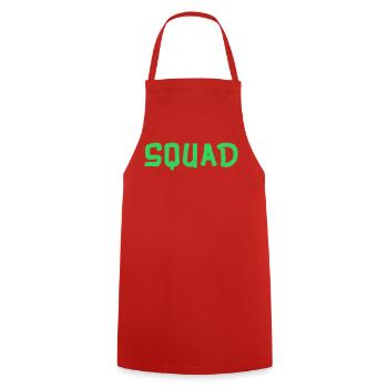 squad- - Kochschürze - Rot - Vorne - AI Model Male 185 dark (185cm)