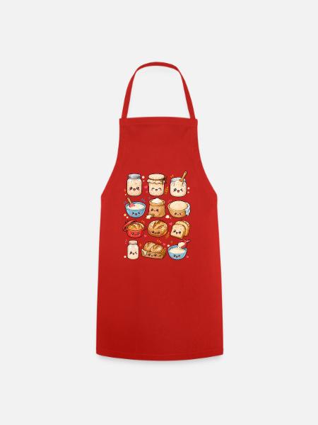 Kawaii Sauerteig | Brot & Backen - Kochschürze - Rot