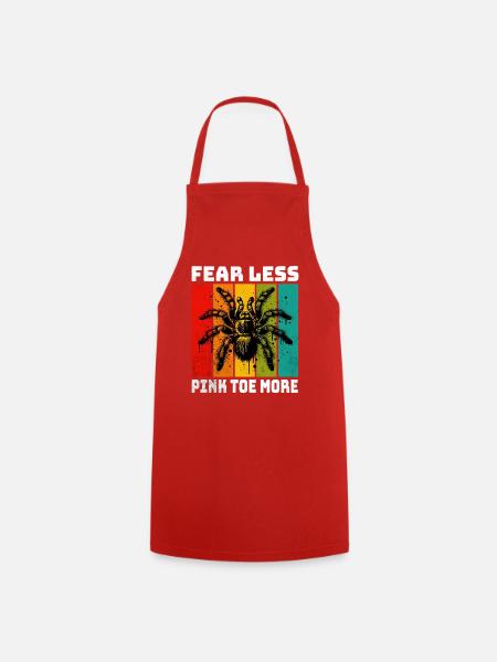 Pinkzeh Rosafuss Tarantel - Kochschürze - Rot