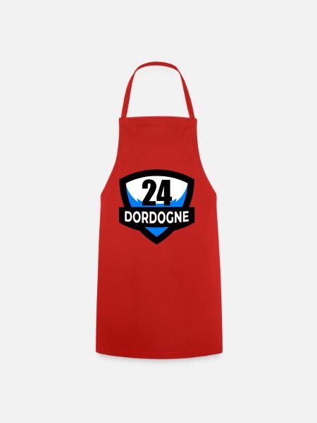 24 Dordogne - Kochschürze - Rot