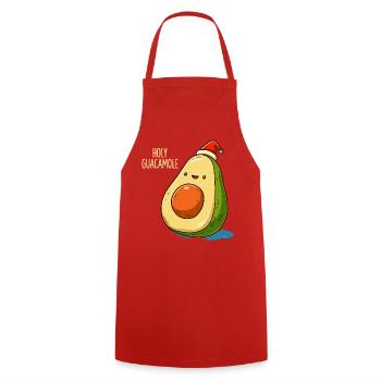 Heiliges Guacamole Avocado - Kochschürze - Rot - Vorne - AI Model Male 185 dark (185cm)