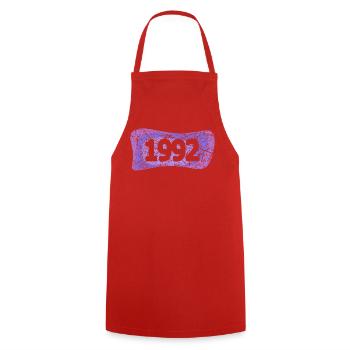 Uni 1992 - Kochschürze - Rot - Vorne - AI Model Male 185 dark (185cm)