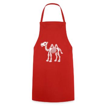 Süßes Skelett Kamel Wüste Dromedar Cartoon Shirt - Kochschürze - Rot - Vorne - AI Model Male 185 dark (185cm)