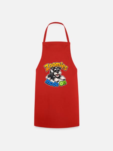 Zwergschnauzer - Kochschürze - Rot