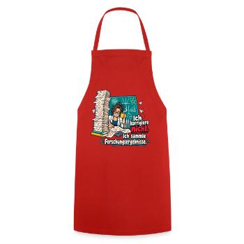 MINT Lehrer Korrektur Humor Lehrerspruch - Kochschürze - Rot - Vorne - AI Model Male 185 dark (185cm)