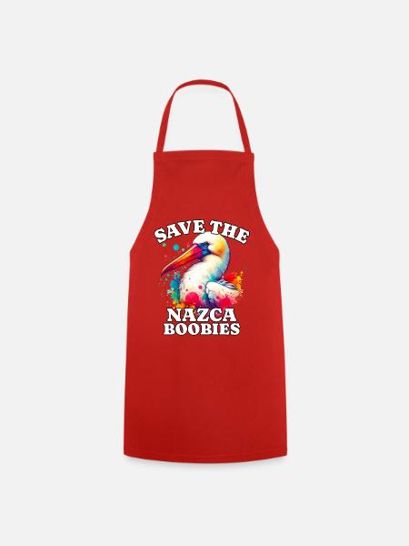 Nazca Tölpel Save Nazca Booby - Kochschürze - Rot