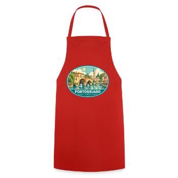 Entdecken Sie Portogruaro in Veneto Travel - Kochschürze - Rot - Vorne - AI Model Male 185 dark (185cm)