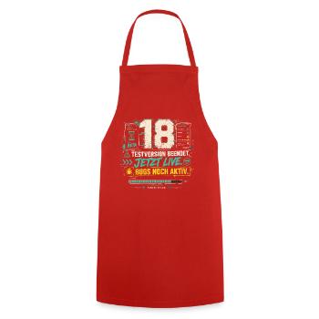 18 Geburtstag Gamer Geschenk Volljährigkeit Gaming - Kochschürze - Rot - Vorne - AI Model Male 185 dark (185cm)