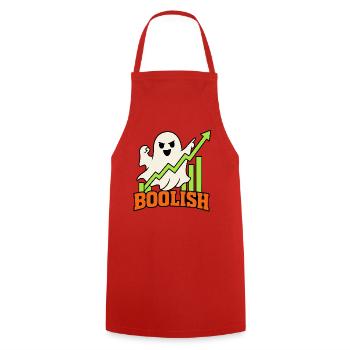 BooLish Wachstumsgeist - Kochschürze - Rot - Vorne - AI Model Male 185 dark (185cm)