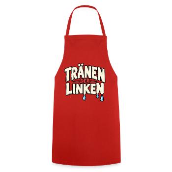 Tränen Der Linken Linke Tränen - Kochschürze - Rot - Vorne - AI Model Male 185 dark (185cm)