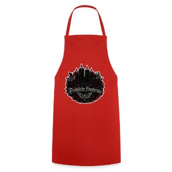 Fröhliche Finsternis Adventskranz Gothic Shirt - Kochschürze - Rot - Vorne - AI Model Male 185 dark (185cm)