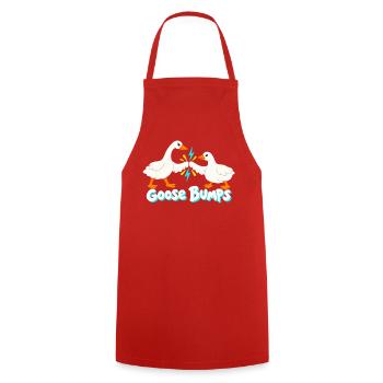 Lightning Geese Bump Lustige Gänsehaut - Kochschürze - Rot - Vorne - AI Model Male 185 dark (185cm)