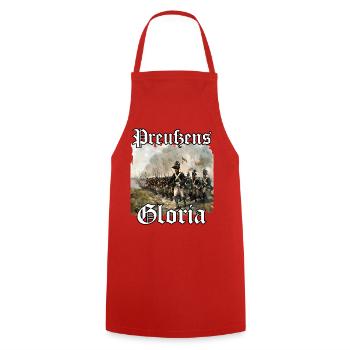 Preußische Uniform Geschenk preußisch blau Flagge - Kochschürze - Rot - Vorne - AI Model Male 185 dark (185cm)