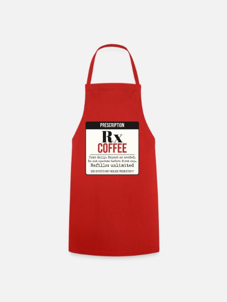 Rezept: Kaffee – Täglich einnehmen - Kochschürze - Rot