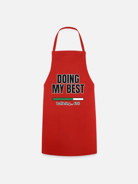 Doing My Best – Ladebalken 67 Prozent - Kochschürze - Rot
