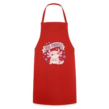 Too Peoply Cute Dragon Sticker - Kochschürze - Rot - Vorne - AI Model Male 185 dark (185cm)