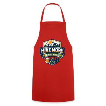 Hike More Complain Less Mountain Tee - Kochschürze - Rot - Vorne - AI Model Male 185 dark (185cm)