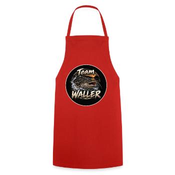 Team Waller - Kochschürze - Rot - Vorne - AI Model Male 185 dark (185cm)