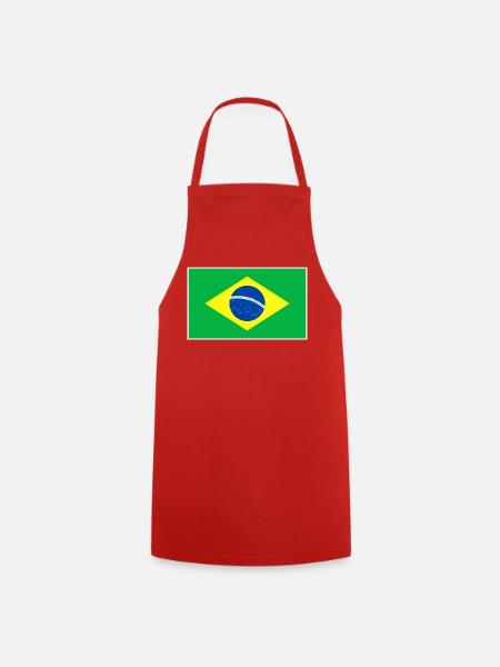 Brazil Flag - Kochschürze - Rot